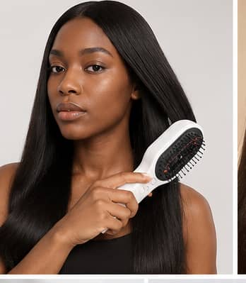 Air Cushion Brush in use